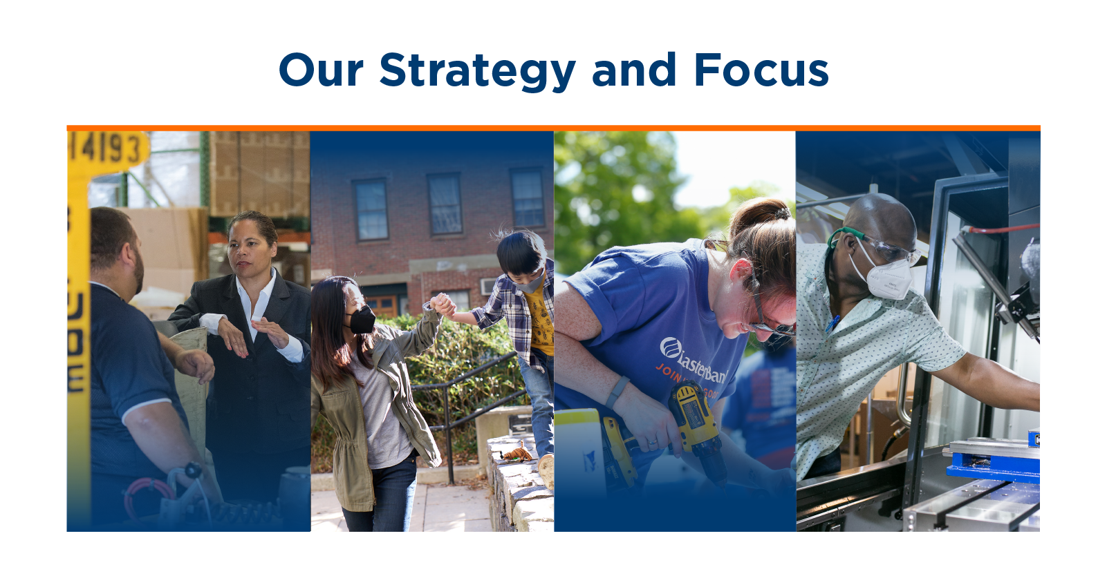 Eastern Bank Foundation graphic: Our Strategy and Focus