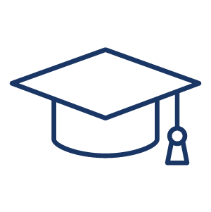 icon illustration of a graduation cap