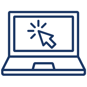 illustration of a laptop with arrow pointing to screen