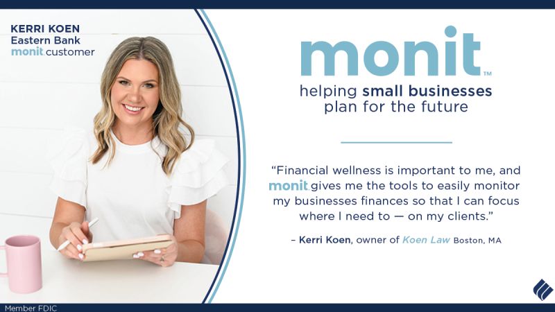 Financial wellness is important to me, and monit gives me the tools to easily monitor my business finances so that I can focus where I need to - on my clients