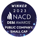 Winner 2023 NACD DE&I Awards Public Company Small Cap