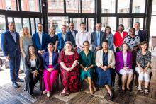 Eastern Bank Foundation members stand with Community Advocacy Awards honorees