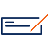 Icon of a check