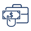 icon of hand holding cash